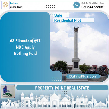 Residential Plot for Sale in Bahria Town, Lahore - (BP-143056)