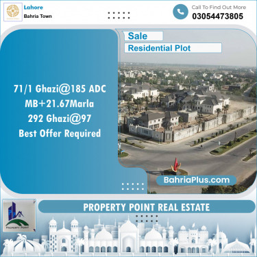 Residential Plot for Sale in Bahria Town, Lahore - (BP-143061)