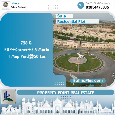 Residential Plot for Sale in Bahria Orchard, Lahore - (BP-143072)