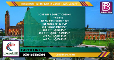 Residential Plot for Sale in Bahria Town, Lahore - (BP-143116)
