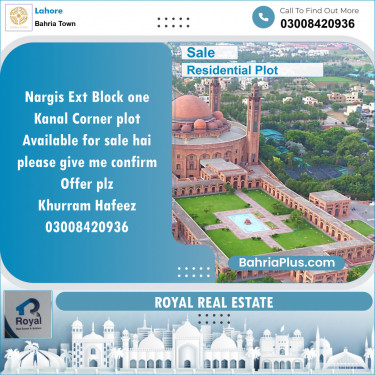 Residential Plot for Sale in Bahria Town, Lahore - (BP-143134)