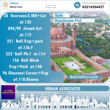 Residential Plot for Sale in Bahria Town, Lahore - (BP-143169)