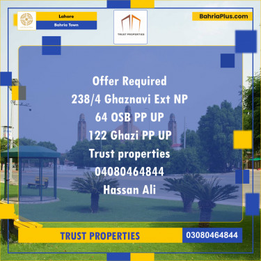 Residential Plot for Sale in Bahria Town, Lahore - (BP-143182)