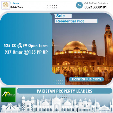 Residential Plot for Sale in Bahria Town, Lahore - (BP-143206)