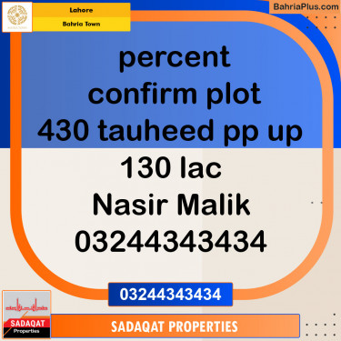 Residential Plot for Sale in Bahria Town, Lahore - (BP-143217)