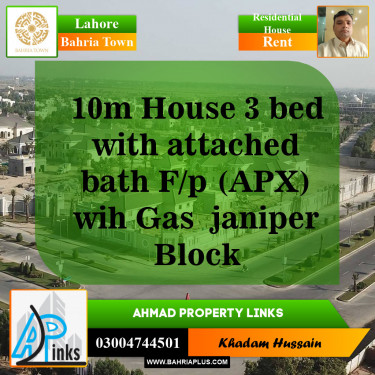Residential House for Rent in Bahria Town, Lahore - (BP-143234)