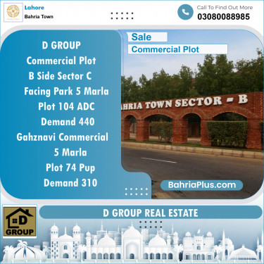 Commercial Plot for Sale in Bahria Town, Lahore - (BP-143240)