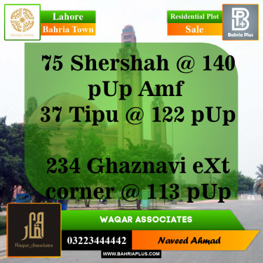 Residential Plot for Sale in Bahria Town, Lahore - (BP-143338)