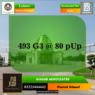 Residential Plot for Sale in Bahria Orchard, Lahore - (BP-143339)