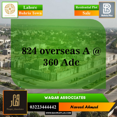 Residential Plot for Sale in Bahria Town, Lahore - (BP-143341)