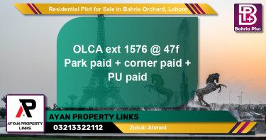 Residential Plot for Sale in OLC-A Ext. Block -  Bahria Orchard, Lahore - (BP-143469)