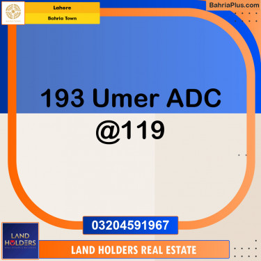 Residential Plot for Sale in Bahria Town, Lahore - (BP-143554)