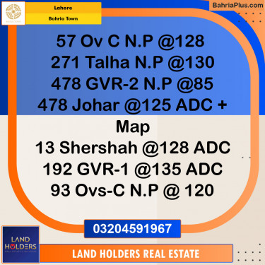 Residential Plot for Sale in Bahria Town, Lahore - (BP-143559)