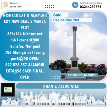 Residential Plot for Sale in Bahria Town, Lahore - (BP-143570)