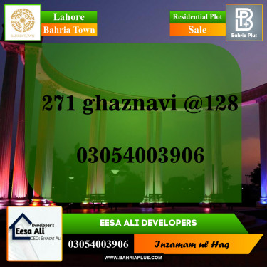 Residential Plot for Sale in Bahria Town, Lahore - (BP-143632)
