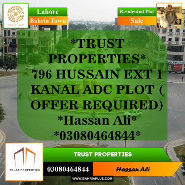 Residential Plot for Sale in Bahria Town, Lahore - (BP-143774)