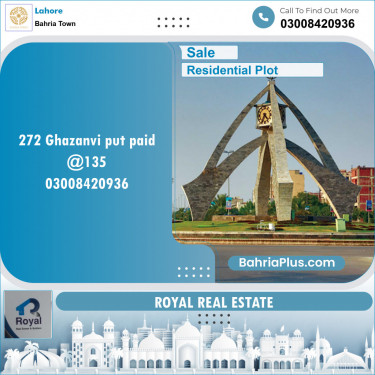 Residential Plot for Sale in Bahria Town, Lahore - (BP-143792)