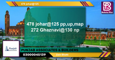 Residential Plot for Sale in Sector E - Johar Block -  Bahria Town, Lahore - (BP-143842)