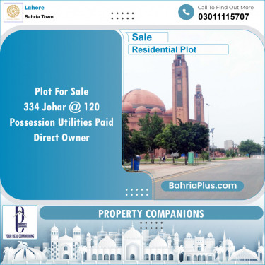 Residential Plot for Sale in Bahria Town, Lahore - (BP-143872)