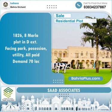 Residential Plot for Sale in Bahria Orchard, Lahore - (BP-143899)