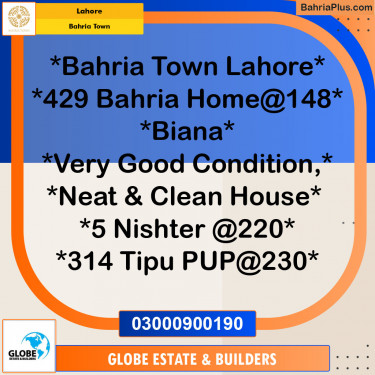 Residential Plot for Sale in Bahria Town, Lahore - (BP-144089)