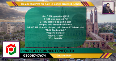 Residential Plot for Sale in Bahria Orchard, Lahore - (BP-144117)