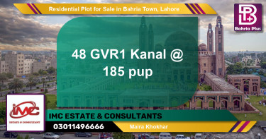 Residential Plot for Sale in Golf Phase 1 -  Bahria Town, Lahore - (BP-144144)