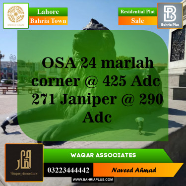 Residential Plot for Sale in Overseas A -  Bahria Town, Lahore - (BP-144177)