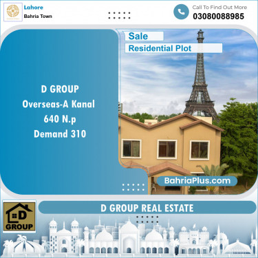 Residential Plot for Sale in Bahria Town, Lahore - (BP-144180)