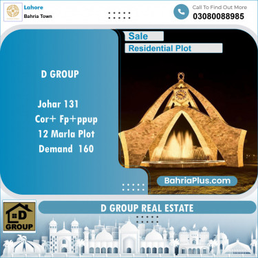 Residential Plot for Sale in Bahria Town, Lahore - (BP-144193)