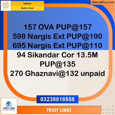 Residential Plot for Sale in Bahria Town, Lahore - (BP-144207)
