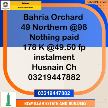 Residential Plot for Sale in Bahria Orchard, Lahore - (BP-144257)