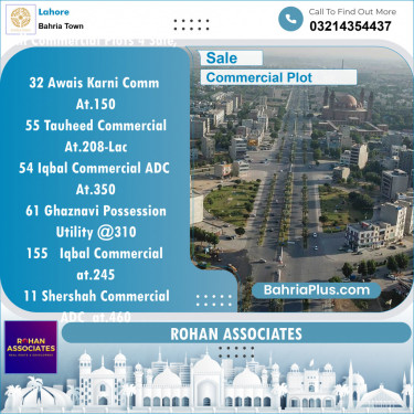 Commercial Plot for Sale in Bahria Town, Lahore - (BP-144274)