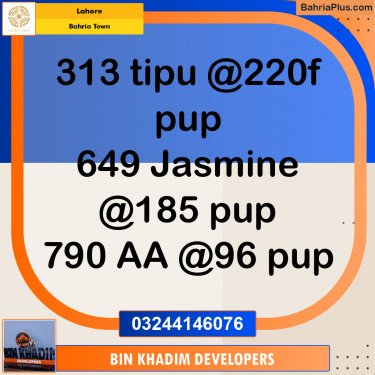 Residential Plot for Sale in Bahria Town, Lahore - (BP-144282)