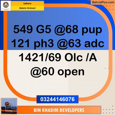 Residential Plot for Sale in Bahria Orchard, Lahore - (BP-144288)