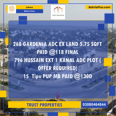 Residential Plot for Sale in Bahria Town, Lahore - (BP-144308)