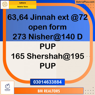 Residential Plot for Sale in Bahria Town, Lahore - (BP-144316)