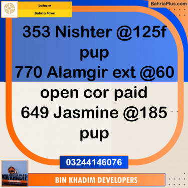 Residential Plot for Sale in Bahria Town, Lahore - (BP-144336)