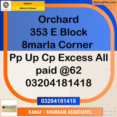 Residential Plot for Sale in Bahria Orchard, Lahore - (BP-144374)