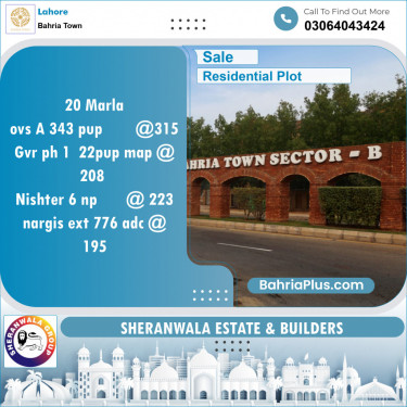 Residential Plot for Sale in Bahria Town, Lahore - (BP-144444)