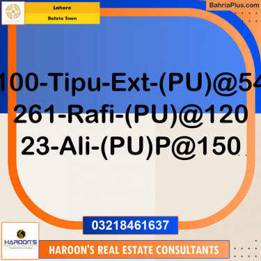 Residential Plot for Sale in Bahria Town, Lahore - (BP-144453)