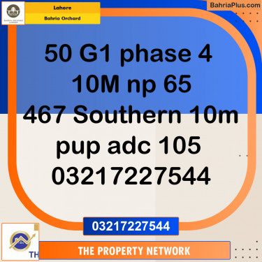 Residential Plot for Sale in Bahria Orchard, Lahore - (BP-144454)