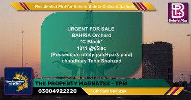 Residential Plot for Sale in Bahria Orchard, Lahore - (BP-144487)