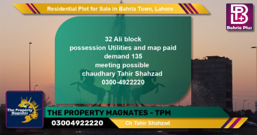 Residential Plot for Sale in Bahria Town, Lahore - (BP-144491)