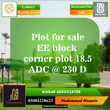 Residential Plot for Sale in Bahria Town, Lahore - (BP-144554)