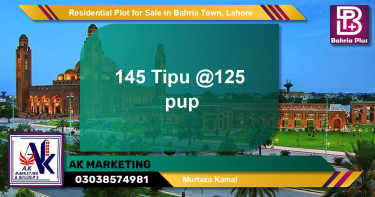 Residential Plot for Sale in Bahria Town, Lahore - (BP-144569)