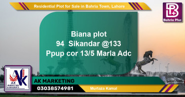 Residential Plot for Sale in Bahria Town, Lahore - (BP-144571)
