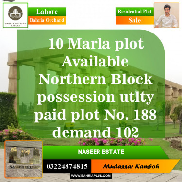Residential Plot for Sale in Bahria Orchard, Lahore - (BP-144614)