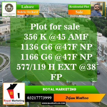 Residential Plot for Sale in Bahria Orchard, Lahore - (BP-144622)