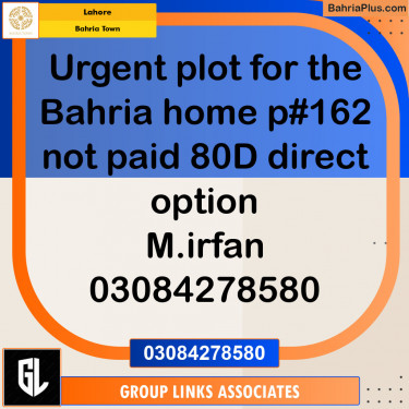 Residential Plot for Sale in Bahria Town, Lahore - (BP-144657)